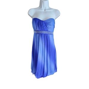 Trixxi xl ombre purple blue dress sequins